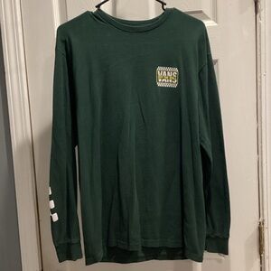 Vans Forest Green Logo Long Sleeve Tee